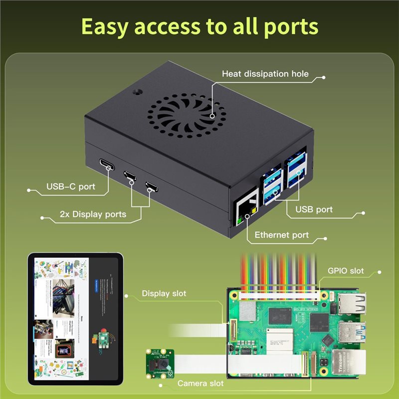 T23C For Irasptek Starter Kit  - огляд і ціна Raspberry Pi 5 8Gb Kit